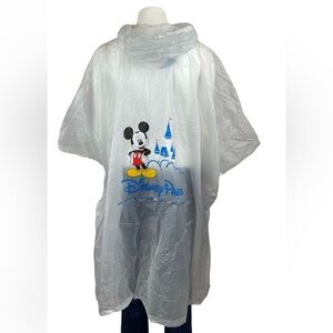 Disney Parks Poncho Adult One Size Hooded Rain Gear